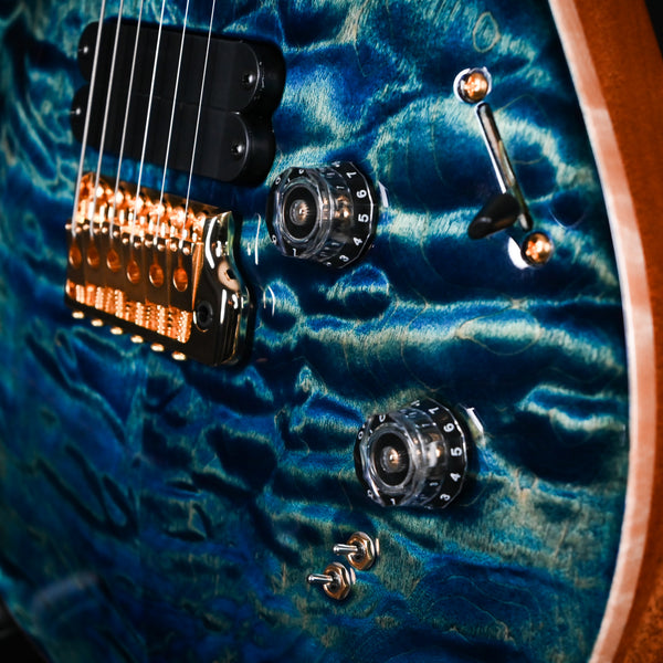 PRS Wood Library 509 10 Top Quilt Maple Brazilian Rosewood River Blue 2024 (0377261)