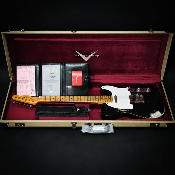 Fender Custom Shop Limited Edition '54 Telecaster Heavy Relic- Aged Black 2024 (CZ583488)