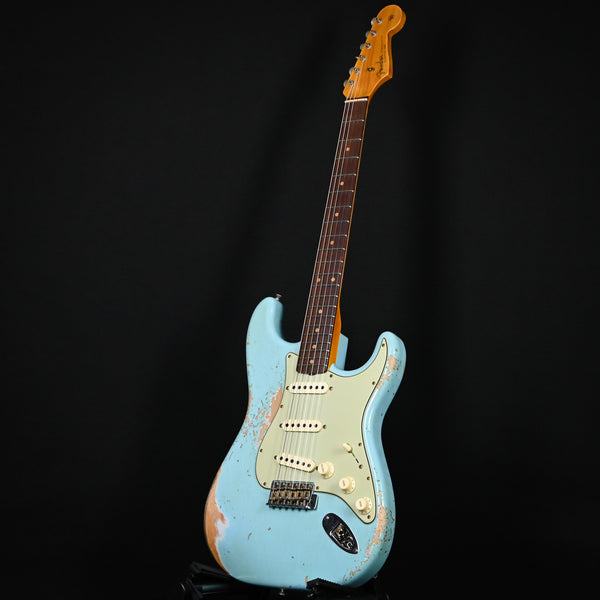 Fender Custom Shop '62 Stratocaster Heavy Relic- Aged Daphne Blue 2025 (CZ582430)