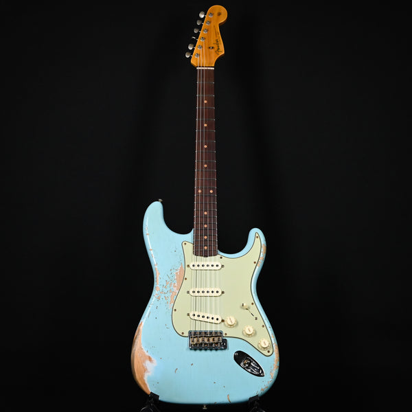 Fender Custom Shop '62 Stratocaster Heavy Relic- Aged Daphne Blue 2025 (CZ582430)