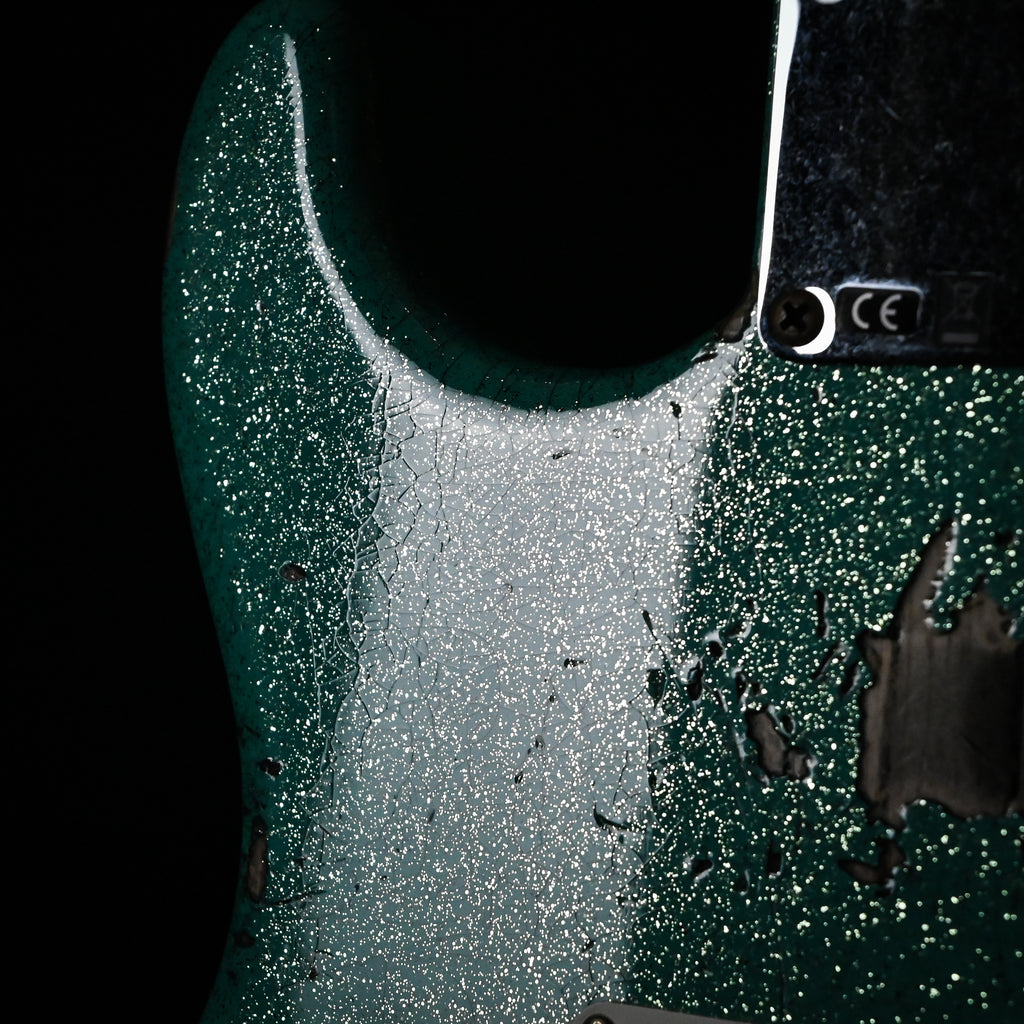Fender Custom Shop '62 Stratocaster HSS w/ Painted Headcap, Relic- Seafoam Green Sparkle 2026 (R143845)