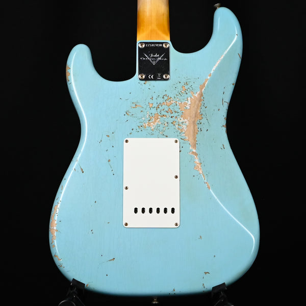 Fender Custom Shop '62 Stratocaster Heavy Relic- Aged Daphne Blue 2025 (CZ582430)