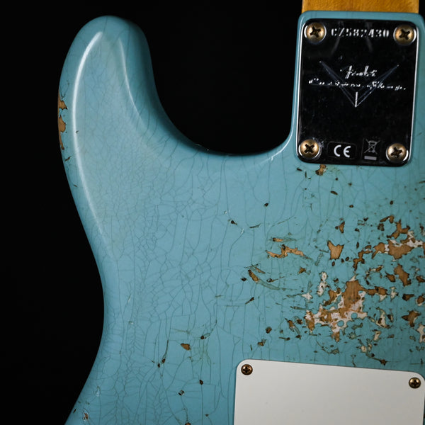 Fender Custom Shop '62 Stratocaster Heavy Relic- Aged Daphne Blue 2025 (CZ582430)