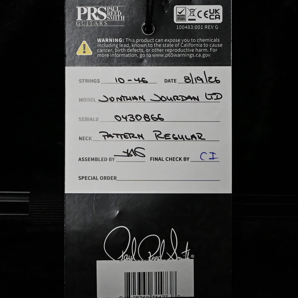 PRS Jon Jourdan Limited Edition- Platinum Metallic 2026 (0430866)