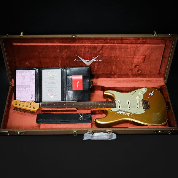 Fender Custom Shop '62 Stratocaster Heavy Relic- Aged Aztec Gold 2025 (CZ582981)