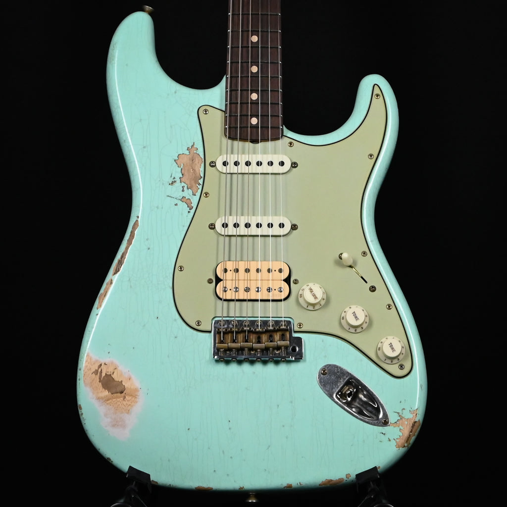 Fender Custom Shop '62 Stratocaster HSS w/ Painted Headcap, Heavy Relic- Surf Green 2026 (R148025)