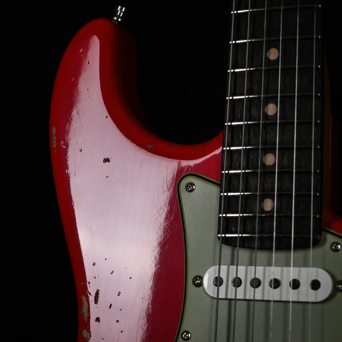 Fender Custom Shop Deluxe Stratocaster w/ Seymour Duncan SH4B Humbucker, Relic/ Closet Classic Hardware- Aged Fiesta Red 2026 (R152045)