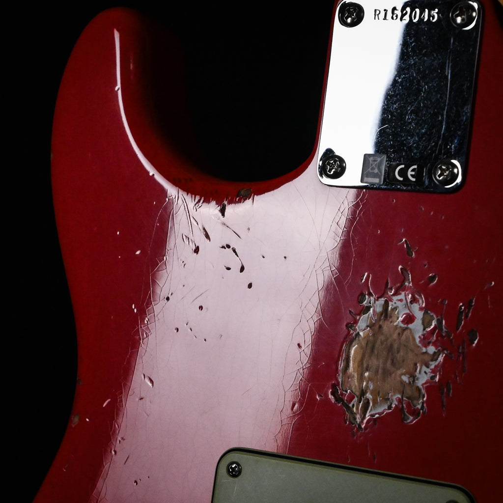 Fender Custom Shop Deluxe Stratocaster w/ Seymour Duncan SH4B Humbucker, Relic/ Closet Classic Hardware- Aged Fiesta Red 2026 (R152045)