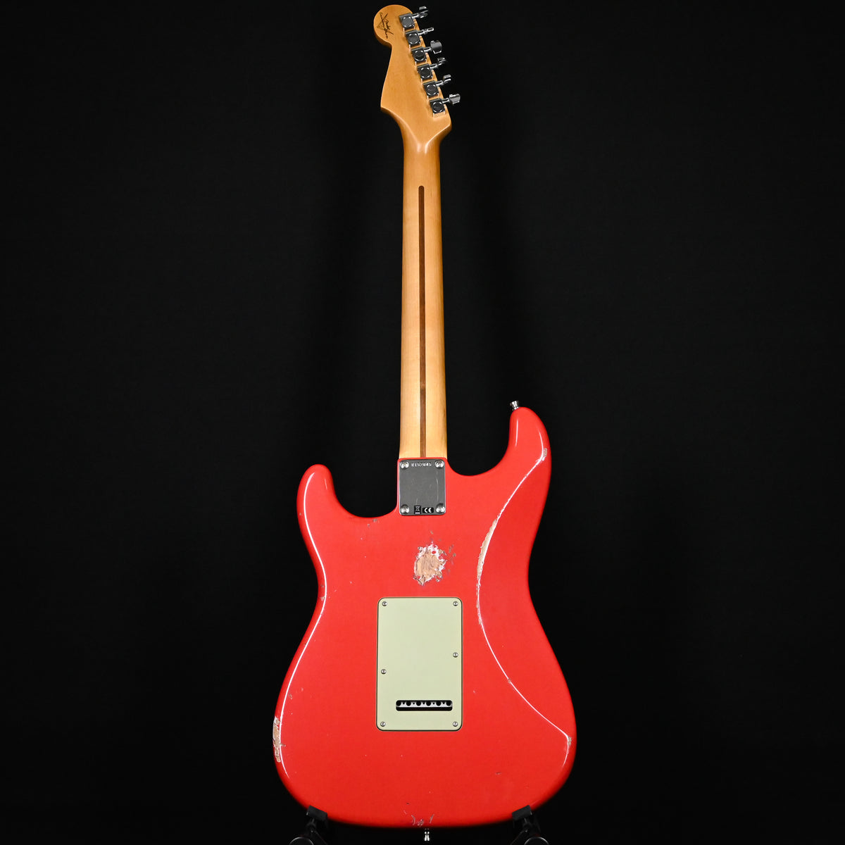 Fender Custom Shop Deluxe Stratocaster w/ Seymour Duncan SH4B Humbucker, Relic/ Closet Classic Hardware- Aged Fiesta Red 2026 (R152045)