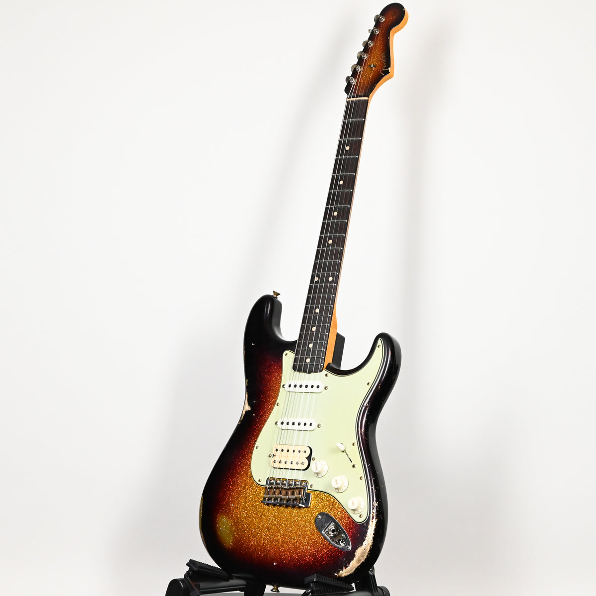 Fender Custom Shop '62 Stratocaster HSS w/ Painted Headcap, Relic- 3 Tone Sunburst Sparkle 2026 (R148504)