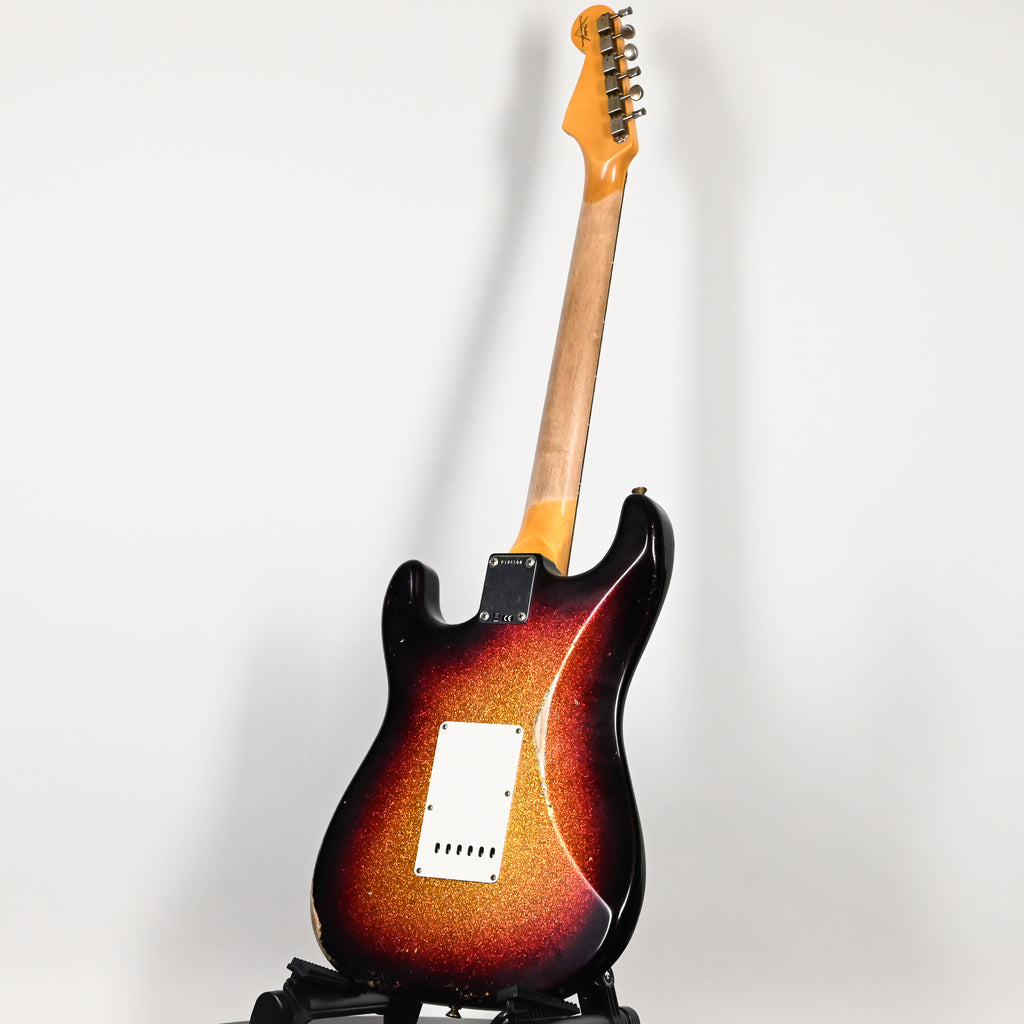 Fender Custom Shop '62 Stratocaster HSS w/ Painted Headcap, Relic- 3 Tone Sunburst Sparkle 2026 (R148504)