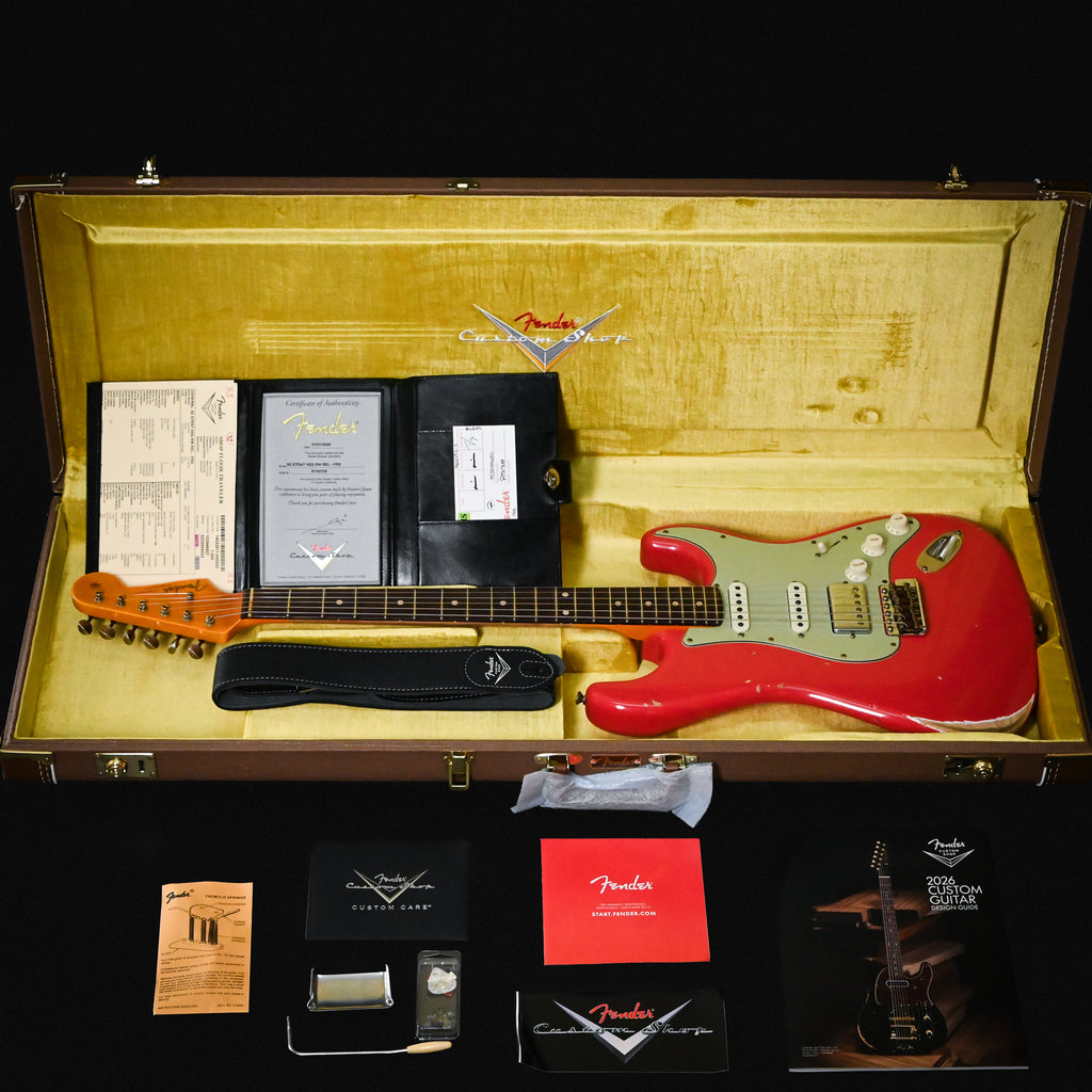 Fender Custom Shop '62 Stratocaster HSS w/ Ash Body, Relic- Fiesta Red 2026 (R150708)