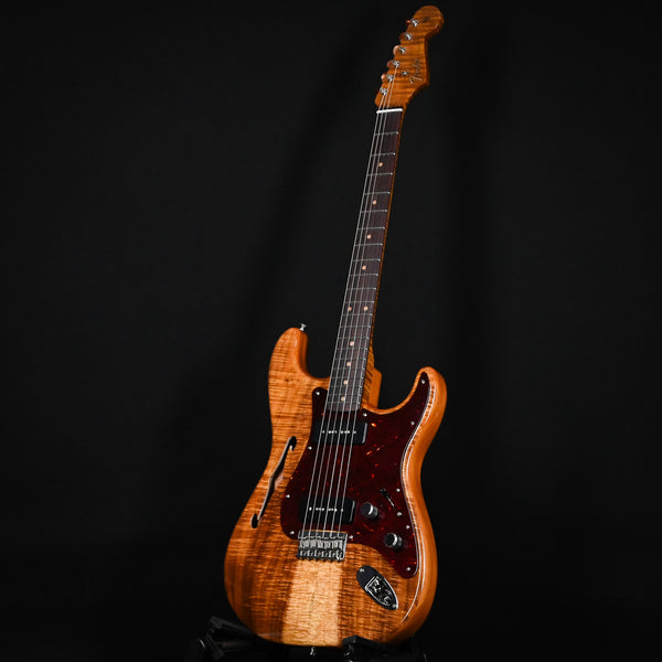 Fender Custom Shop Artisan Daul P-90 Koa Stratocaster NOS- Aged Natural 2024 (CZ578872)