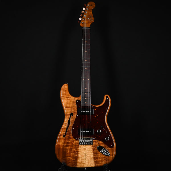 Fender Custom Shop Artisan Daul P-90 Koa Stratocaster NOS- Aged Natural 2024 (CZ578872)