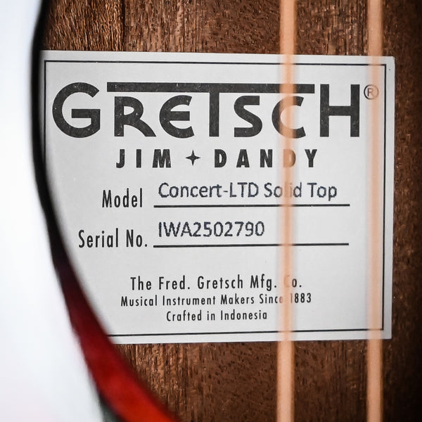 Gretsch Limited Edition Jim Dandy Concert Solid Top Acoustic Guitar- Heritage Burst (IWA2502790)