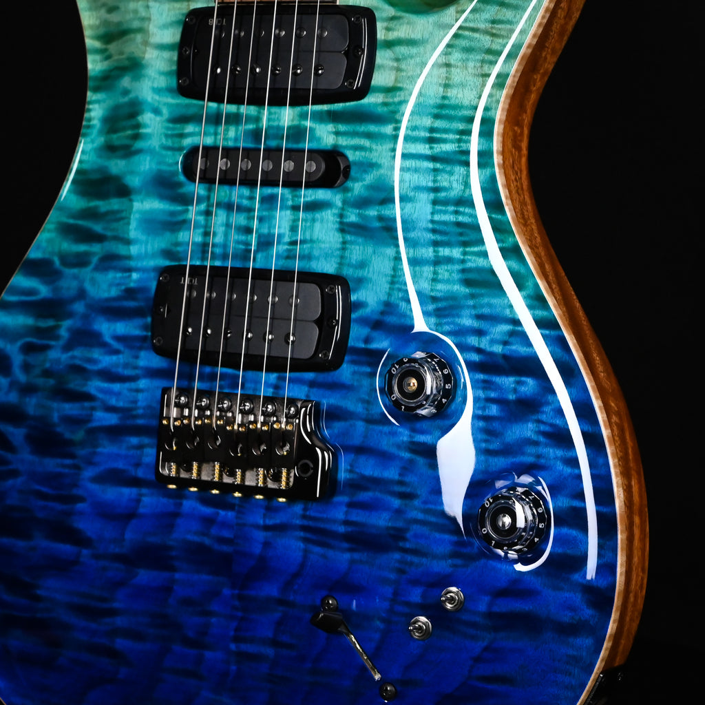 PRS Modern Eagle V Wood Library w/ 10-Top & Brazilian Rosewood Fingerboard Electric Guitar- Blue Fade 2026 (0431496)