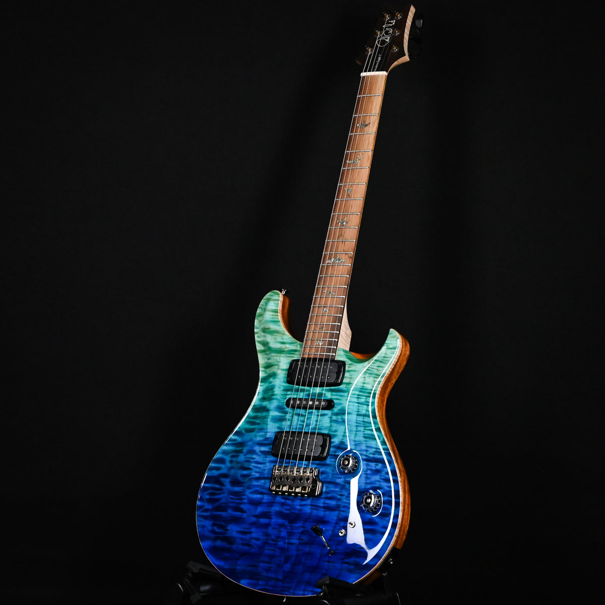 PRS Modern Eagle V Wood Library w/ 10-Top & Brazilian Rosewood Fingerboard Electric Guitar- Blue Fade 2026 (0431496)