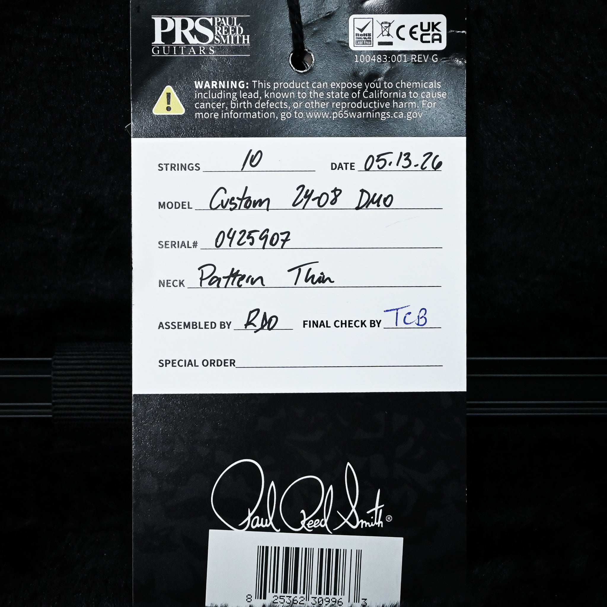 PRS Custom 24-08 Limited Edition Private Stock Color- Sprayer's Choice 2026 (0425907)