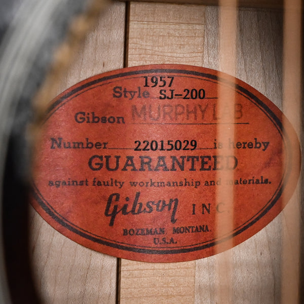 Gibson Custom 1957 SJ-200 Murphy Lab Light Aged- Vintage Sunburst 2025 (22015029)