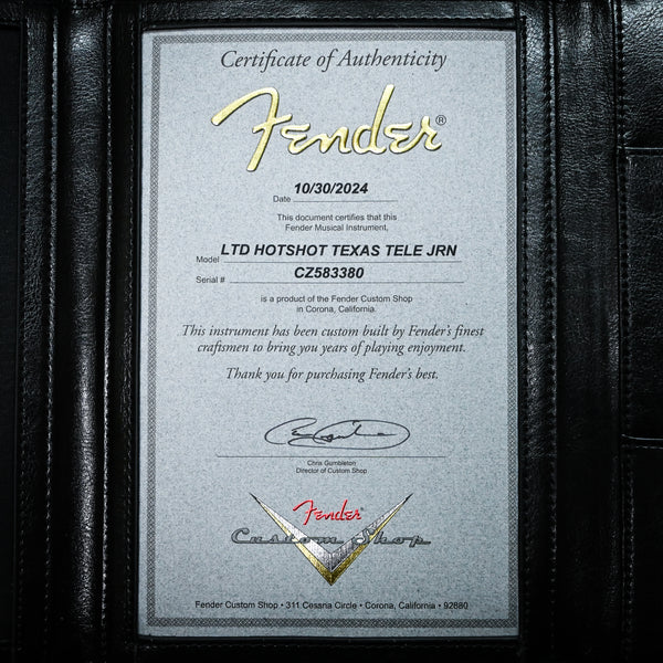 Fender Custom Shop Limited Edition Hotshot Texas Telecaster Journeyman- Aged Black 2024 (CZ583380)