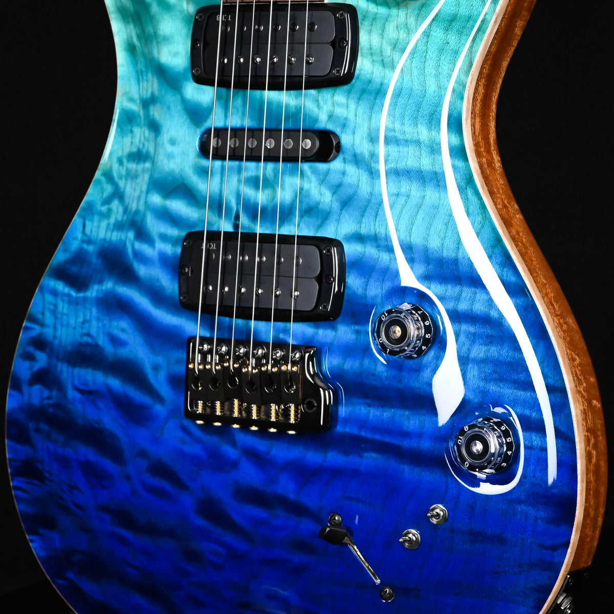 PRS Modern Eagle V Wood Library w/ 10-Top & Brazilian Rosewood Fingerboard Electric Guitar- Blue Fade 2026 (0431581)