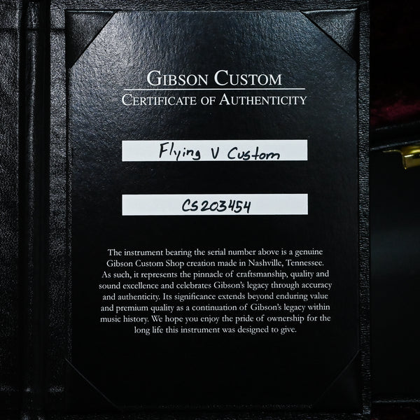 Gibson Custom M2M Flying V Custom Quilt Top Electric Guitar- Cobra Burst 2022 (CZ203454)