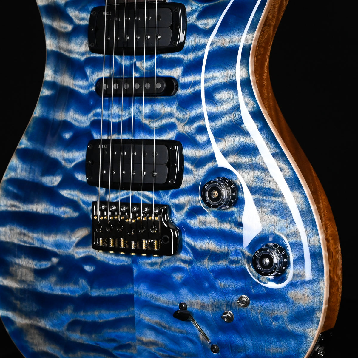PRS Modern Eagle V Wood Library w/ 10-Top & Brazilian Rosewood Fingerboard Electric Guitar- Faded Blue Jean w/ Natural Back 2026 (0431580)