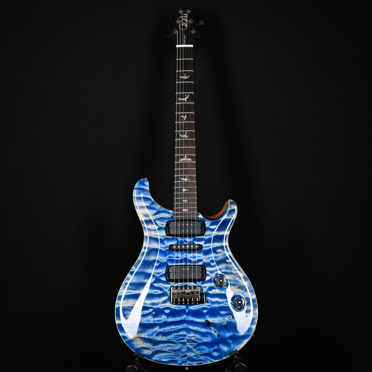 PRS Modern Eagle V Wood Library w/ 10-Top & Brazilian Rosewood Fingerboard Electric Guitar- Faded Blue Jean w/ Natural Back 2026 (0431580)