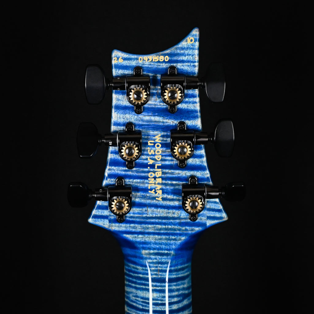 PRS Modern Eagle V Wood Library w/ 10-Top & Brazilian Rosewood Fingerboard Electric Guitar- Faded Blue Jean w/ Natural Back 2026 (0431580)