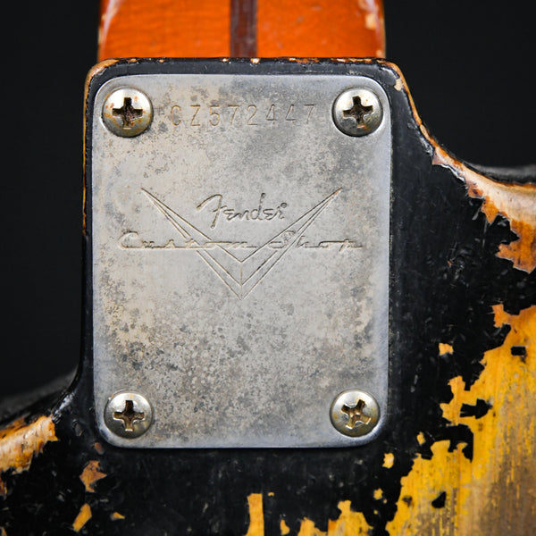 Fender Custom Shop Masterbuilt Dale Wilson 1957 Stratocaster Heavy Relic Black over 2 Tone Sunburst 2023 (CZ572447)