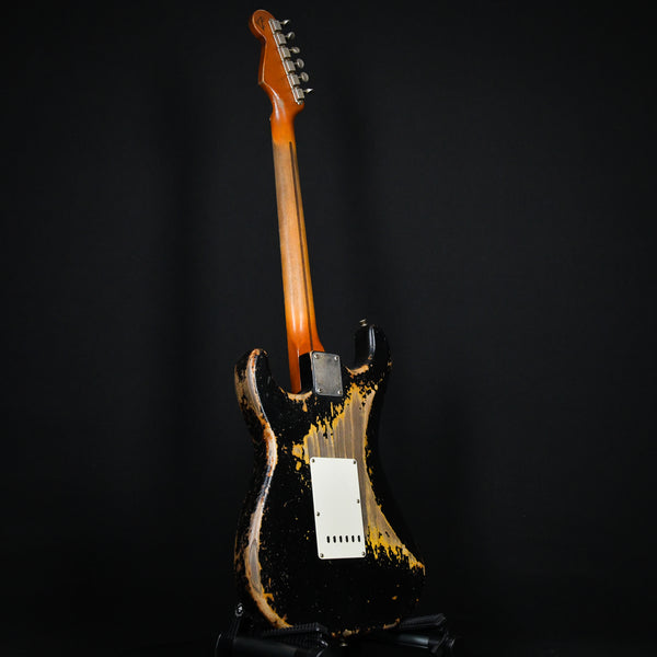 Fender Custom Shop Masterbuilt Dale Wilson 1957 Stratocaster Heavy Relic Black over 2 Tone Sunburst 2023 (CZ572447)