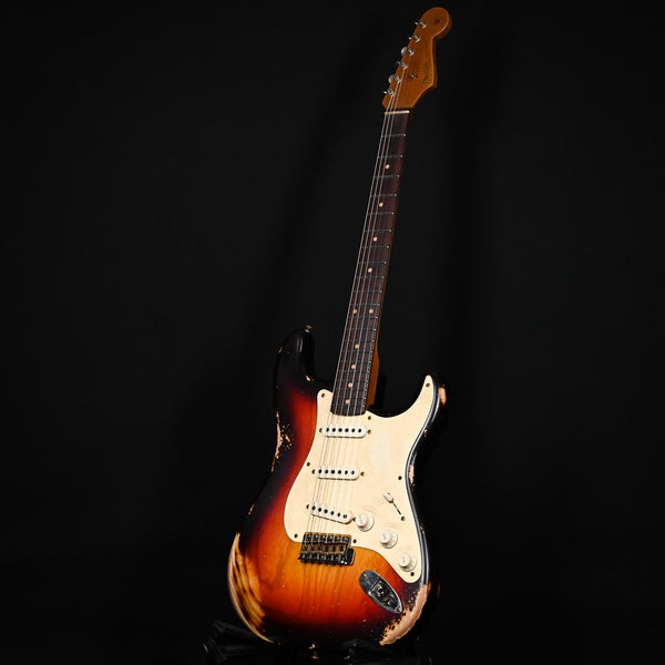 Fender Custom Shop Limited Edition '59 Stratocaster Roasted Heavy Relic- Wide Fade Chocolate 3 Tone Sunburst 2024 (CZ583584)