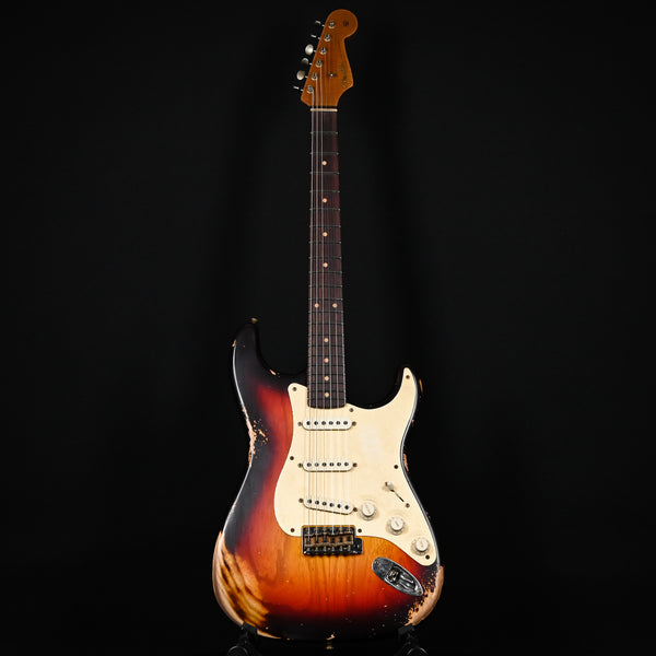 Fender Custom Shop Limited Edition '59 Stratocaster Roasted Heavy Relic- Wide Fade Chocolate 3 Tone Sunburst 2024 (CZ583584)