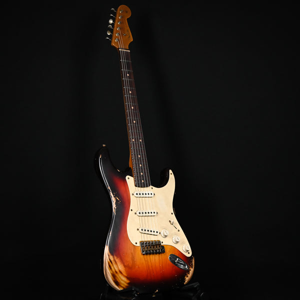 Fender Custom Shop Limited Edition '59 Stratocaster Roasted Heavy Relic- Wide Fade Chocolate 3 Tone Sunburst 2024 (CZ583584)