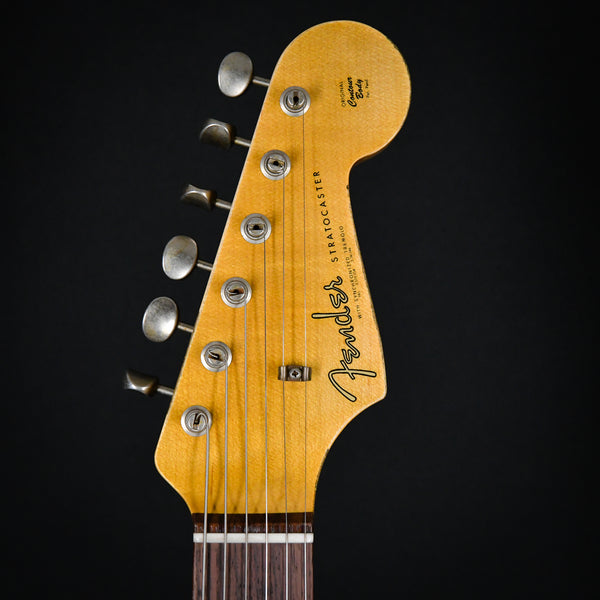 Fender Custom Shop 1962 Stratocaster Heavy Relic Olympic White over Pink Paisley 2023 (R133287)