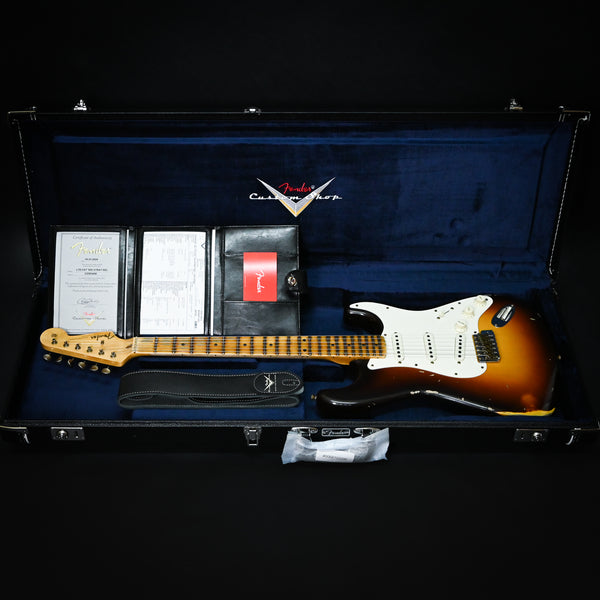 Fender Custom Shop Limited Edition Fat 50's Stratocaster Relic- Wide Fade Chocolate 2 Tone Sunburst 2024 (CZ583499)