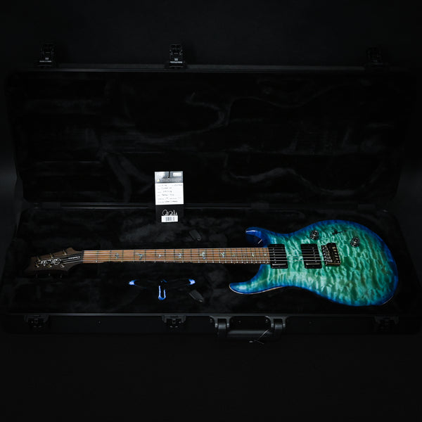 PRS Custom 24 Wood Library w/ 10-Top, Brazilian Rosewood, & 58/15 LT Pickups- Makena Blue 2026 (0427278)