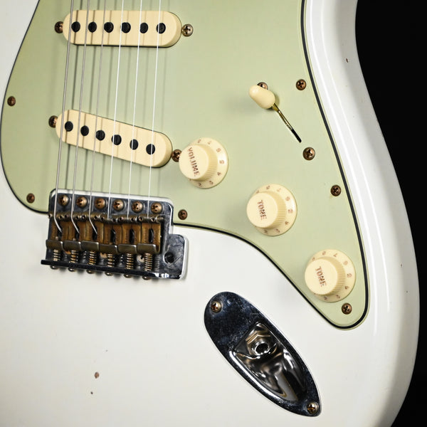 Fender Custom Shop '60 Stratocaster Journeyman- Aged Olympic White 2024 (CZ582215)