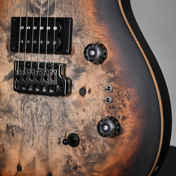 PRS SE Custom 24-08 Poplar Burl Limited Edition- Charcoal Cherry Midnight Burst 2025 (CTIG116968)