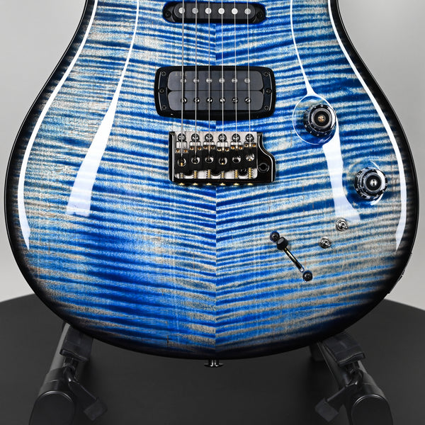PRS Modern Eagle V Wood Library w/ 10-Top & Brazilian Rosewood Fingerboard Electric Guitar- Faded Blue Jean Wraparound 2025 (0416651)