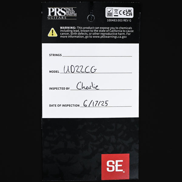 PRS SE Studio w/ Narrowfield Pickups Electric Guitar- Charcoal Cherry Burst 2025 (CTIH011894)