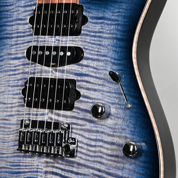 Suhr Modern Plus Electric Guitar- Faded Trans Whale Blue Burst 2026 (93364)
