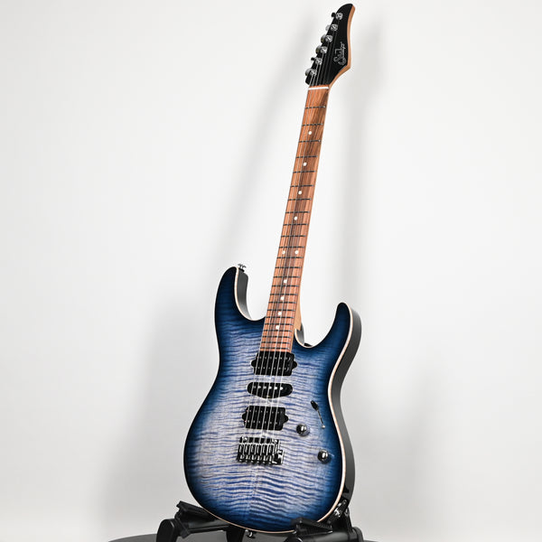 Suhr Modern Plus Electric Guitar- Faded Trans Whale Blue Burst 2026 (93364)