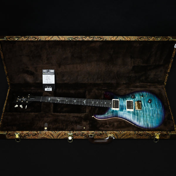 PRS Custom 24 Wood Library w/ 10-Top, Brazilian Rosewood, & 58/15 LT Pickups- Aquableux Purple Burst 2025 (0420380)