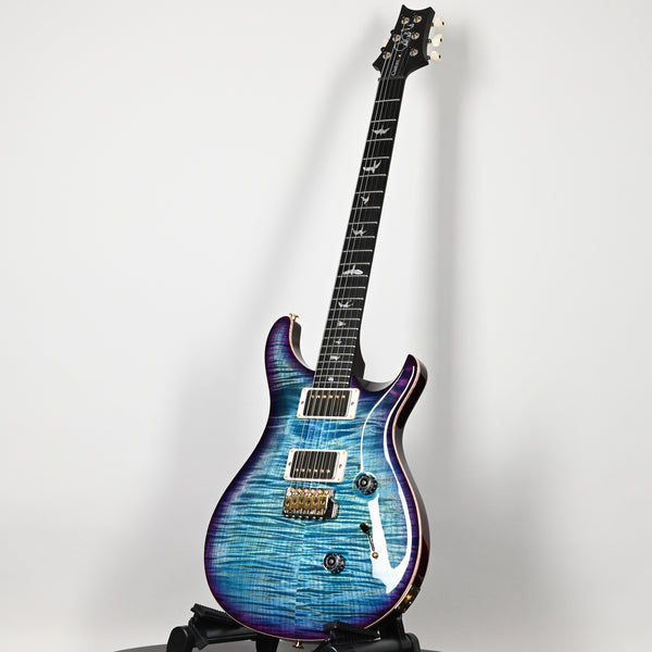 PRS Custom 24 Wood Library w/ 10-Top, Brazilian Rosewood, & 58/15 LT Pickups- Aquableux Purple Burst 2025 (0420380)