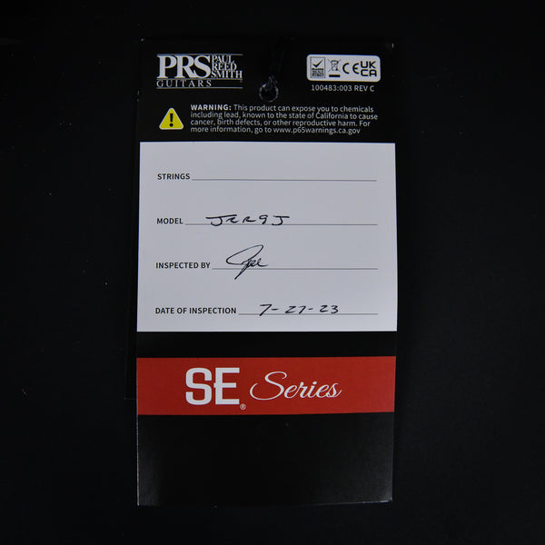 PRS SE Silver Sky John Mayer Model Rosewood Fingerboard Piano Black 2023 (CTIF031705)