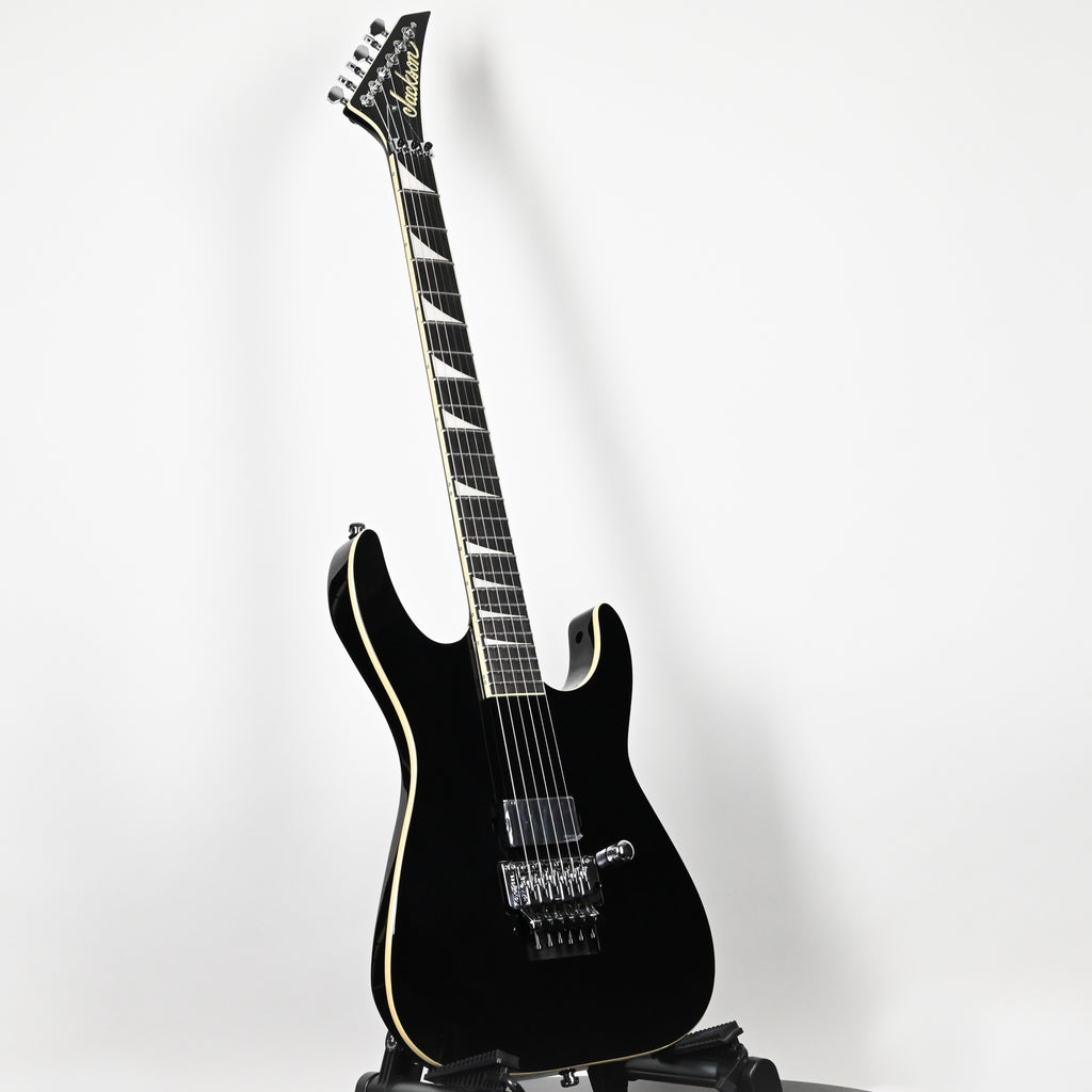 Jackson Pro Plus Series SL1A Soloist Limited Edition Electric Guitar- Gloss Black w/ Aged White Binding (ICJ2502932)