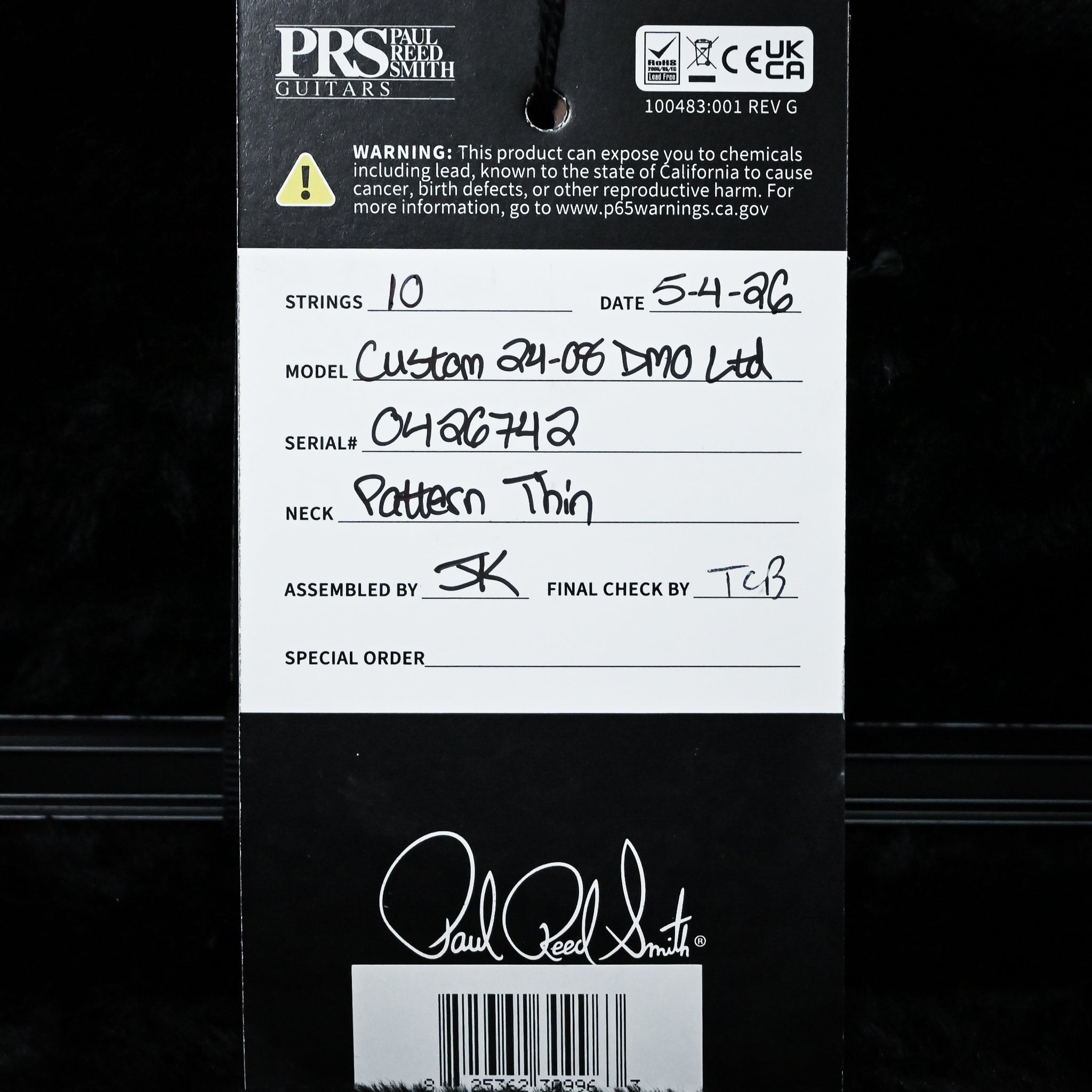 PRS Custom 24-08 Limited Edition Private Stock Color- Sprayer's Choice 2026 (0426742)