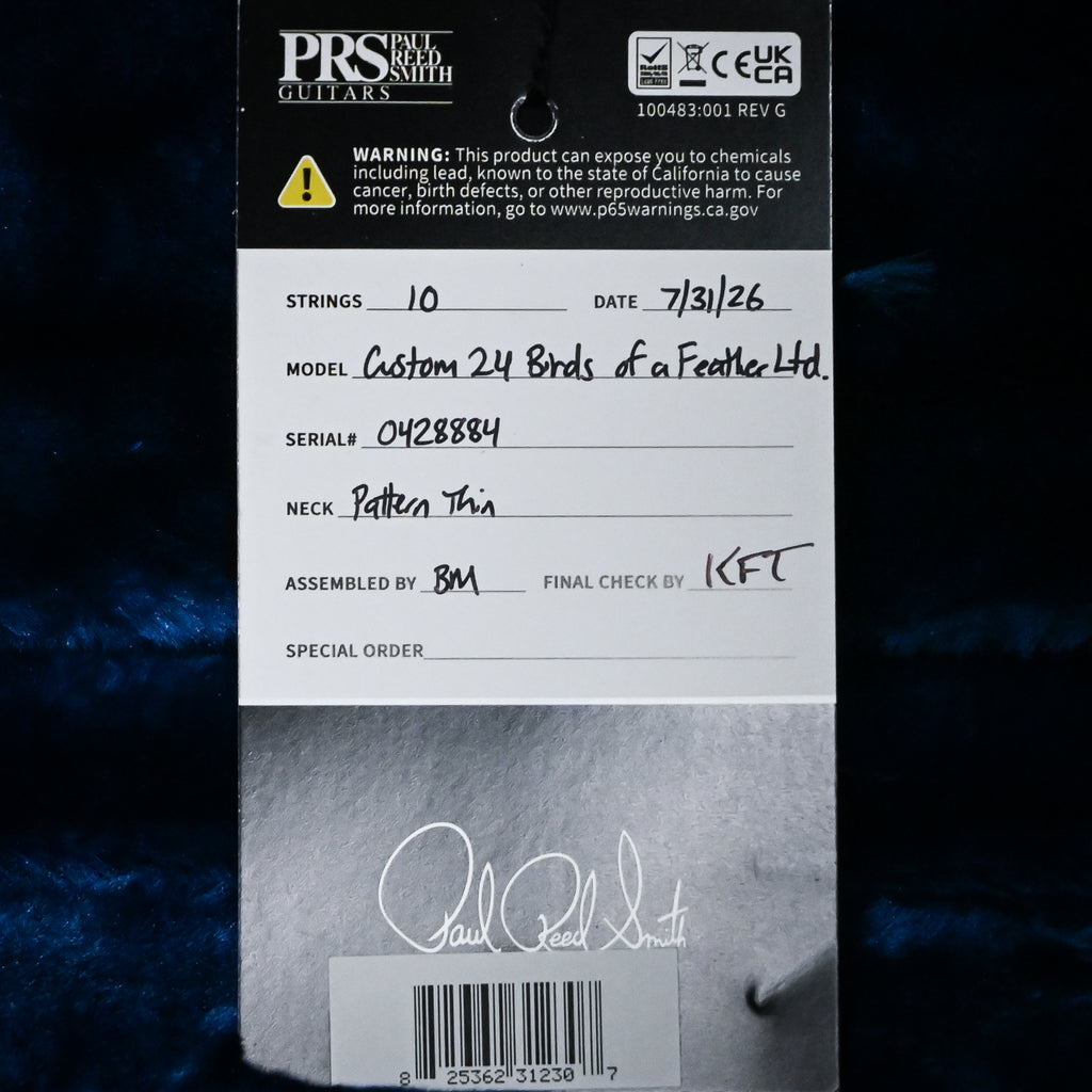 PRS Custom 24 "Birds Of A Feather" Limited Edition- Charcoal Microburst 2026 (0428884)