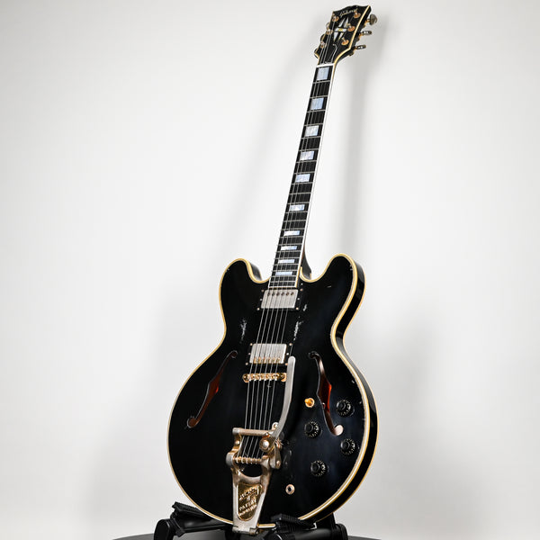 ON HOLD Gibson Custom Keith Richards 1960 ES-355 Collector’s Edition, Signed Guitar and Label, Ebony (#18) ON HOLD